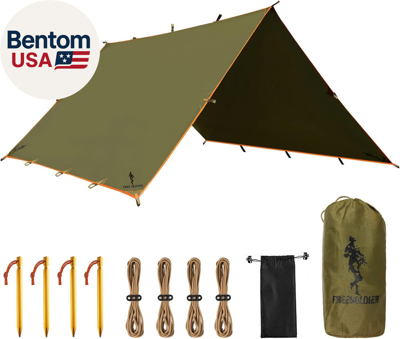 Waterproof Portable Tarp Multifunctional Outdoor Camping Traveling Awning Backpa