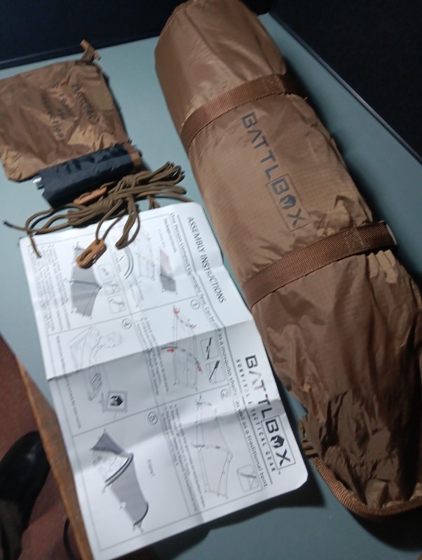 Battlbox Single Person Tent Compact Lightweight Survival Tactical Bivvy Unused
