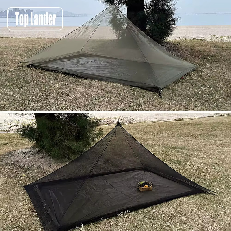 Camping Mosquito Net Tent Pyramid Mesh Tent Ultralight Bug Shelter Outdoor Insec gallery
