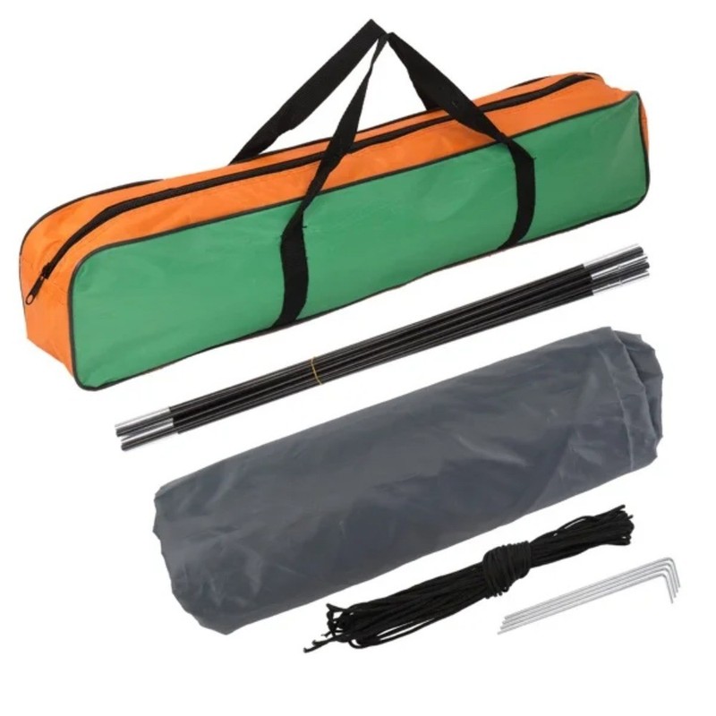 Orange 1-Person Dome Camping Tent,Waterproof,Oxford,Double Mesh Door,78x47x39 in gallery