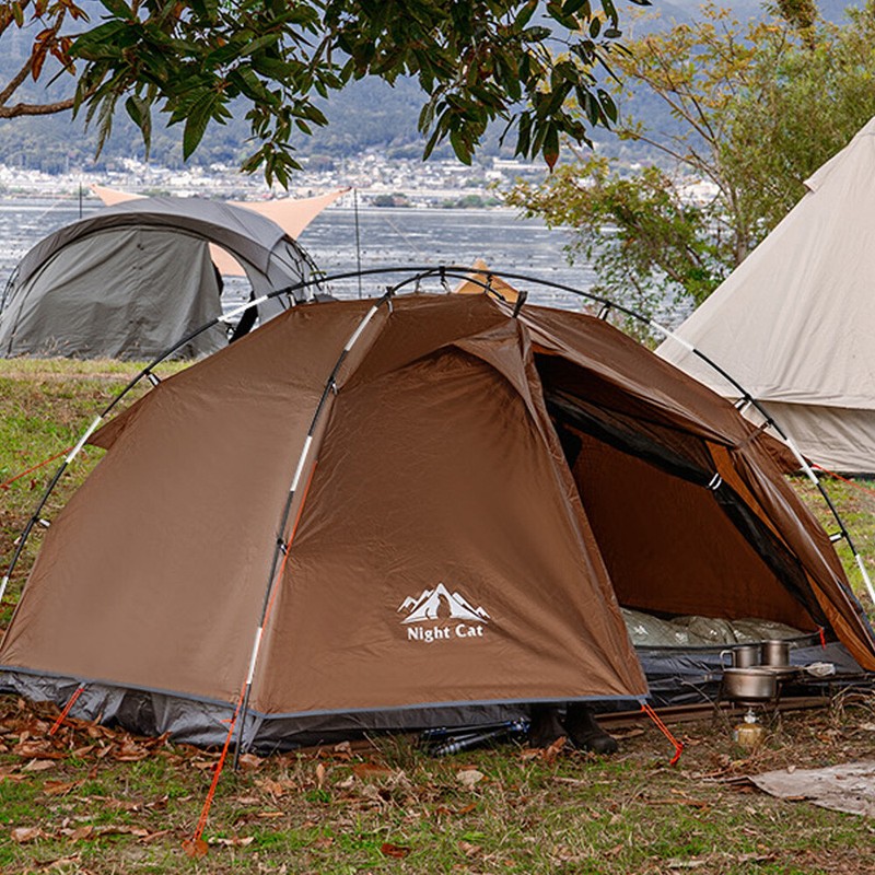 Camping Tents 2 Person Waterproof Fast Setup Folding Outdoor Backpacking Tents gallery