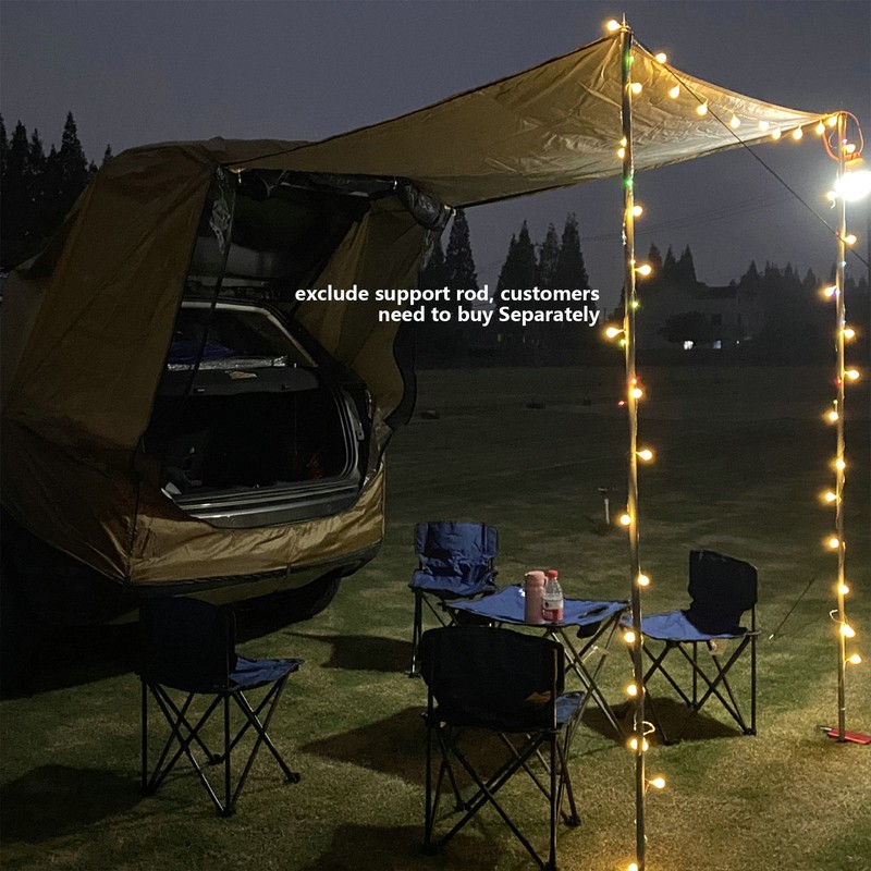 Portable Camping Car SUV Trunk Rear Tent Sun Shelter Rainproof Hatchback Tent US gallery