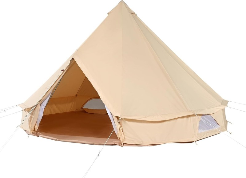 Canvas Tent Bell For Camping with Stove Jack, Family Outdoor Hunting Party gallery
