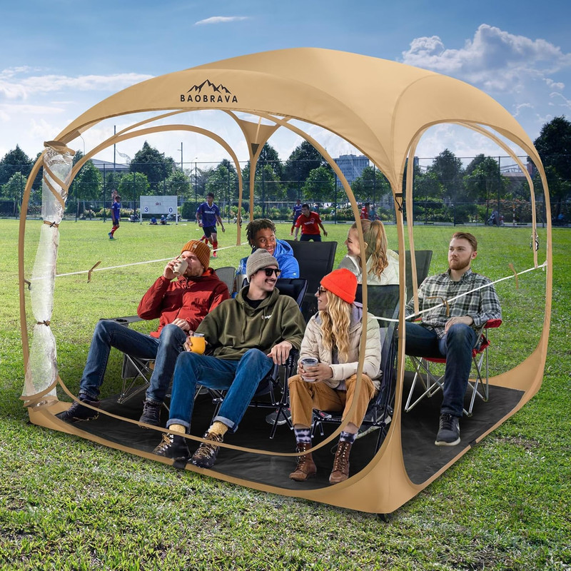 Pop up Sports Tent – Thick PVC, Scratch-Resistant Bubble Clear Tent, Instant Wea