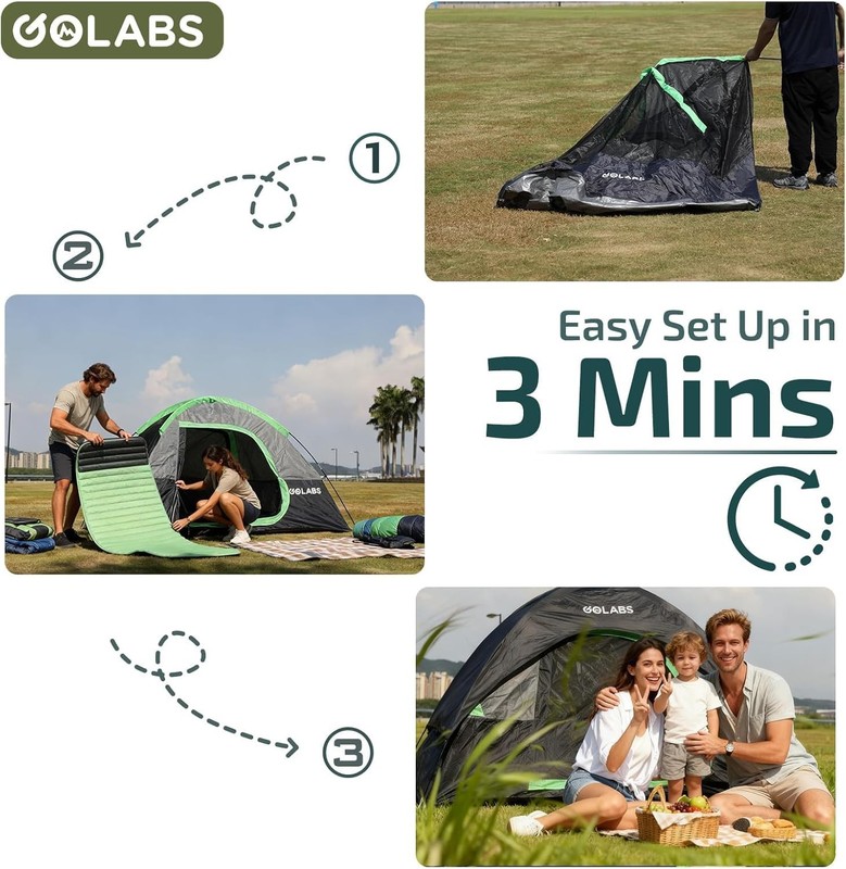 CT1 Family Tent - Waterproof, Lightweight, & Fast Setup for 2-person Adventures gallery