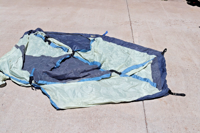 The North Face Talus Backpacking Camping Tent Blue & White