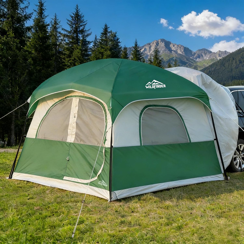 Wildfinder SUV Tent for Camping, 10X9Ft Large Car Tent with PU3000 Waterproof, U