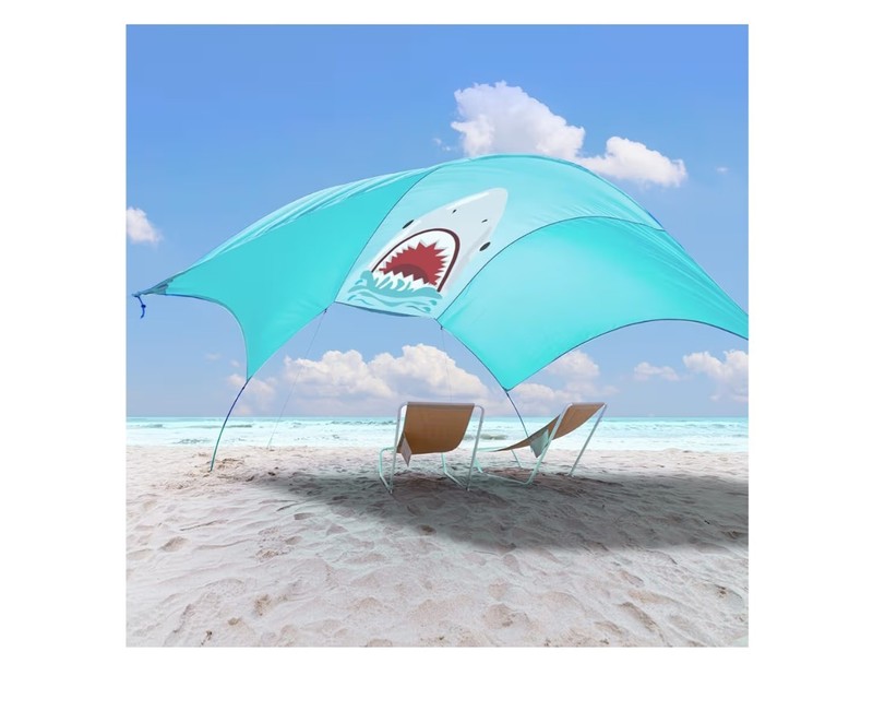 New Beach Sun Shade Canopy Wind-Resistant 150 Sq. Ft. , for up to 6 People