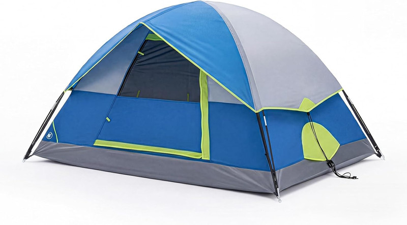 2/4/6/8 Person Camping Tent, Waterproof Windproof Tent with Rainfly for Outdoor,