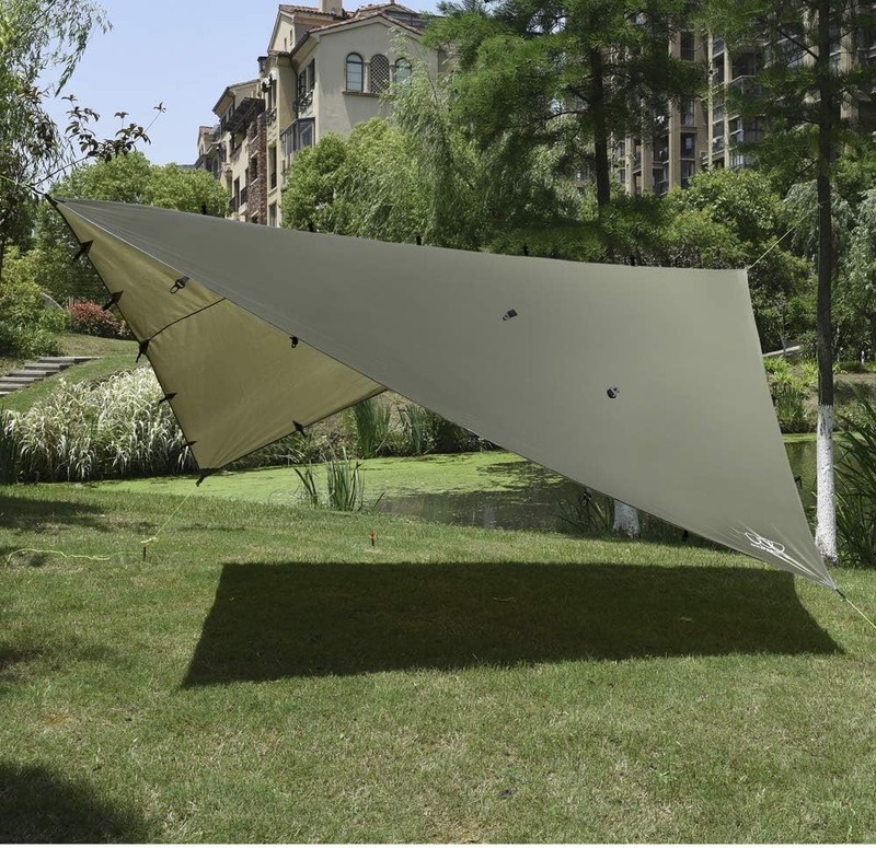 12ft x 10ft Waterproof Rainfly Tarp Hammock for All Weather Adventures gallery