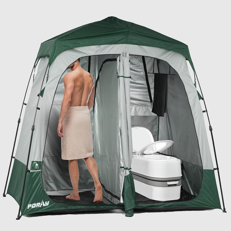 Camping Shower Tent Deluxe Changing Room Easy Set up Privacy Shelter,Large Toile