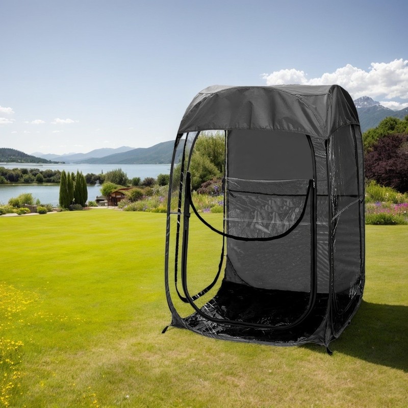 Portable Pop Up Sports Tent,for Outdoor Sports Events, Fishing and Camping,Black