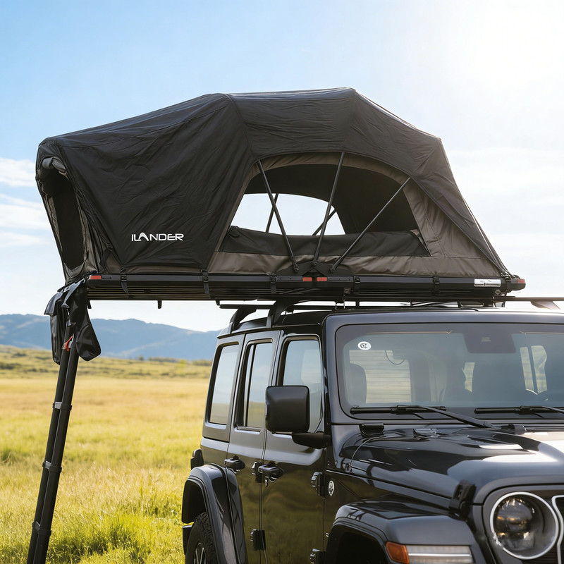 ILANDER Rooftop Tent Car Camping Tent for Truck, Jeep, SUV, Van, Trailer