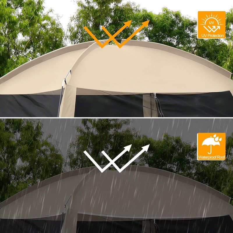 12'x12' Camping Screen Tent - Portable Screen Canopy 8-10 Person&Instant UV R... gallery