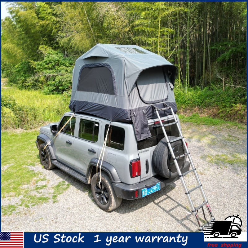 2-3 People Roof Top Tent Softshell w/Ladder for Truck Waterproof Inflatable Tent