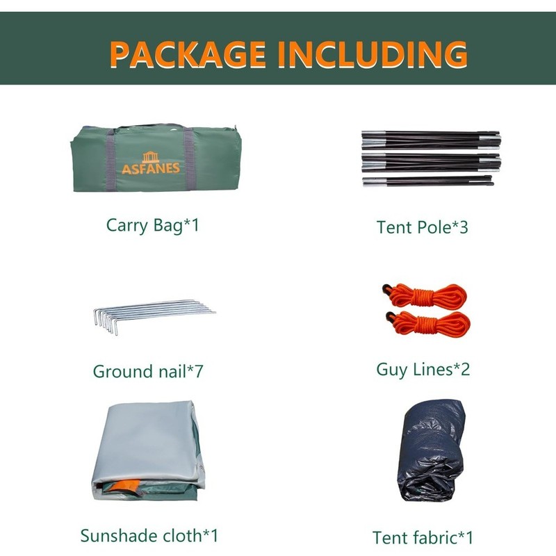 2-12 Person Waterproof Camping Tent, Double Layer for Picnics & Backyard gallery