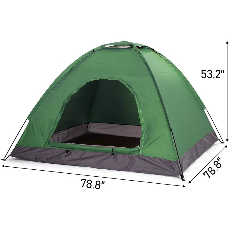 Hot sale! Brand New 3-4 Person Camping Dome Tent Army Green — High quality**