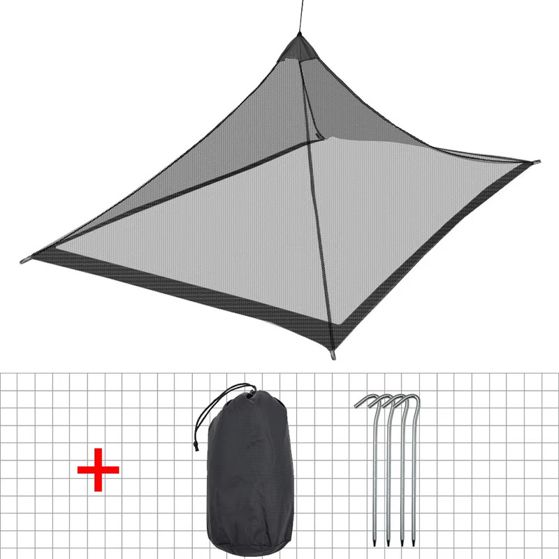 Camping Mosquito Net Tent Pyramid Mesh Tent Ultralight Bug Shelter Outdoor Insec