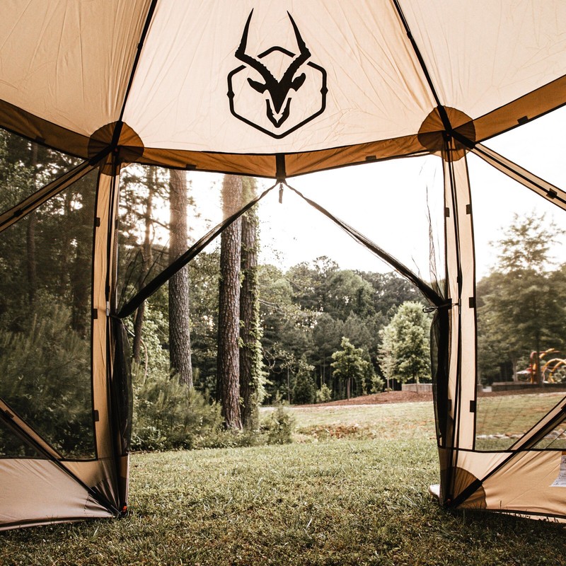 Gazelle Tents G6 6-Sided Portable Gazebo, 8-Person & Table, Desert Sand, GG602DS gallery