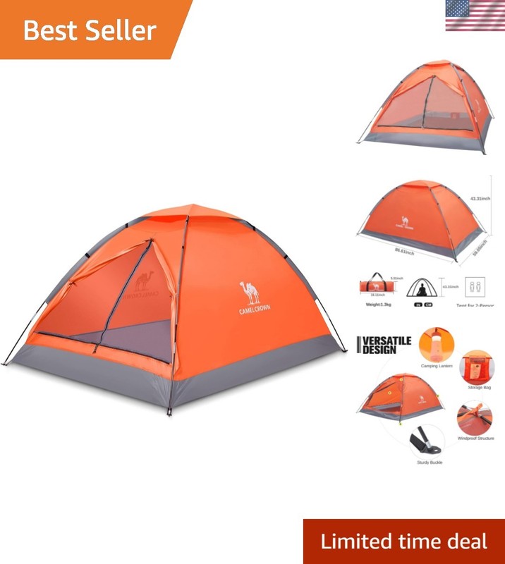 Portable 2-Person Waterproof Tent – Perfect for Camping, Hiking & Outdoor Events