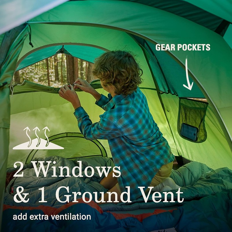 Sundome Camping Tent W/ Rainfly 2/3/4/6 Person Tent Sets Up in 10 Mins gallery