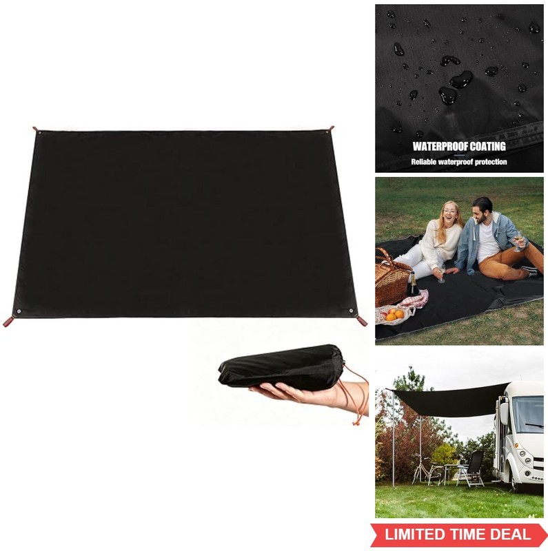 Waterproof Camping Tent Tarp 55×87 Inch Lightweight Footprint Ground Cloth for
