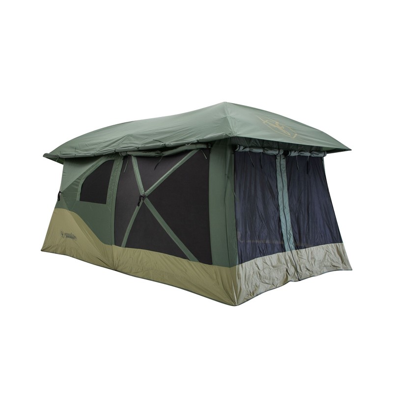 Gazelle Tents T4 Plus Hub Tent Overland, 4-8 Person, Alpine Green/Oak Moss