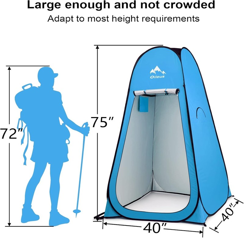 Oileus Pop Up Privacy Tent Portable Shower Tent Beach Changing Room Privacy Tent gallery