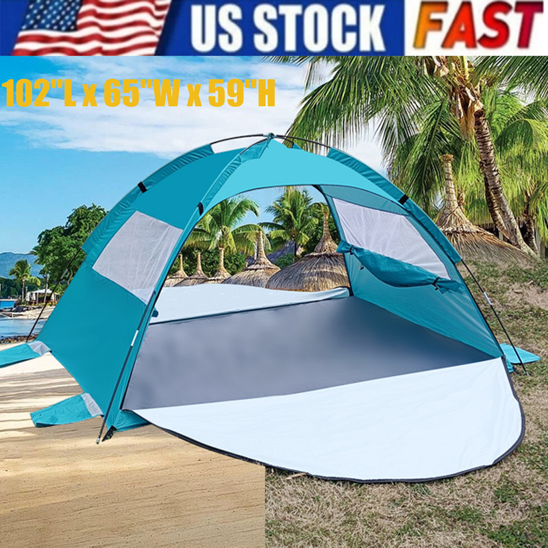102*65*59In Beach Tent Pop Up Portable Sun Shade Shelter Outdoor Camping Canopy
