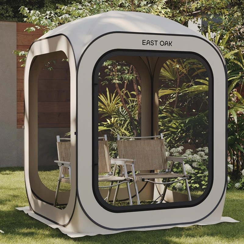 Portable 4x4 ft Pop-Up Screen House Tent with UV Protection & Carry Bag for P... gallery