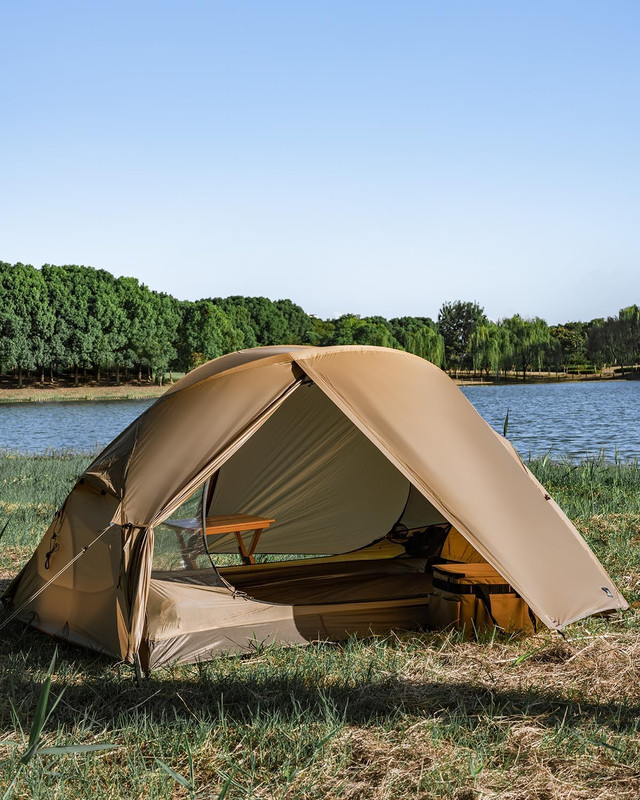 MC TOMOUNT Backpacking Tent Ultralight Nylon 1-2 Person Tent 3.3Lbs-4.4Lbs for H gallery