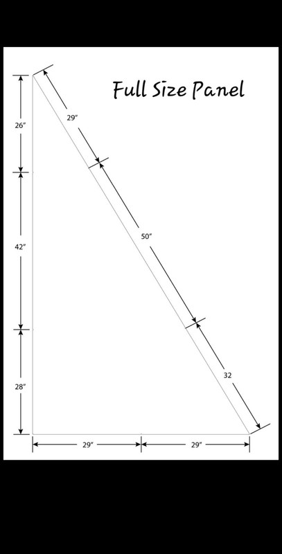 DIY Tent Tipi Panels 1.1oz Silpoly- make your own tent