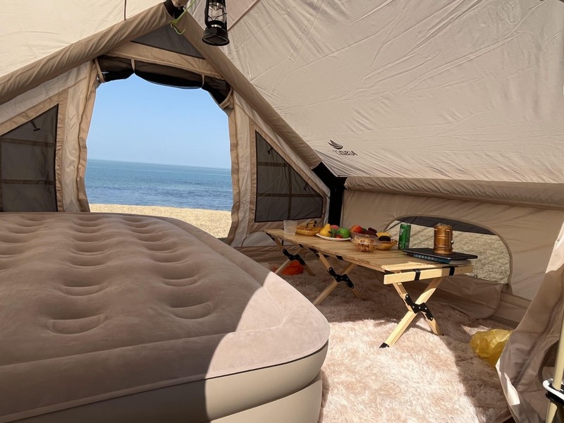 Aisunss Inflatable Outdoor Camping Tent Family 3-4 persons Easy Set up glamping gallery