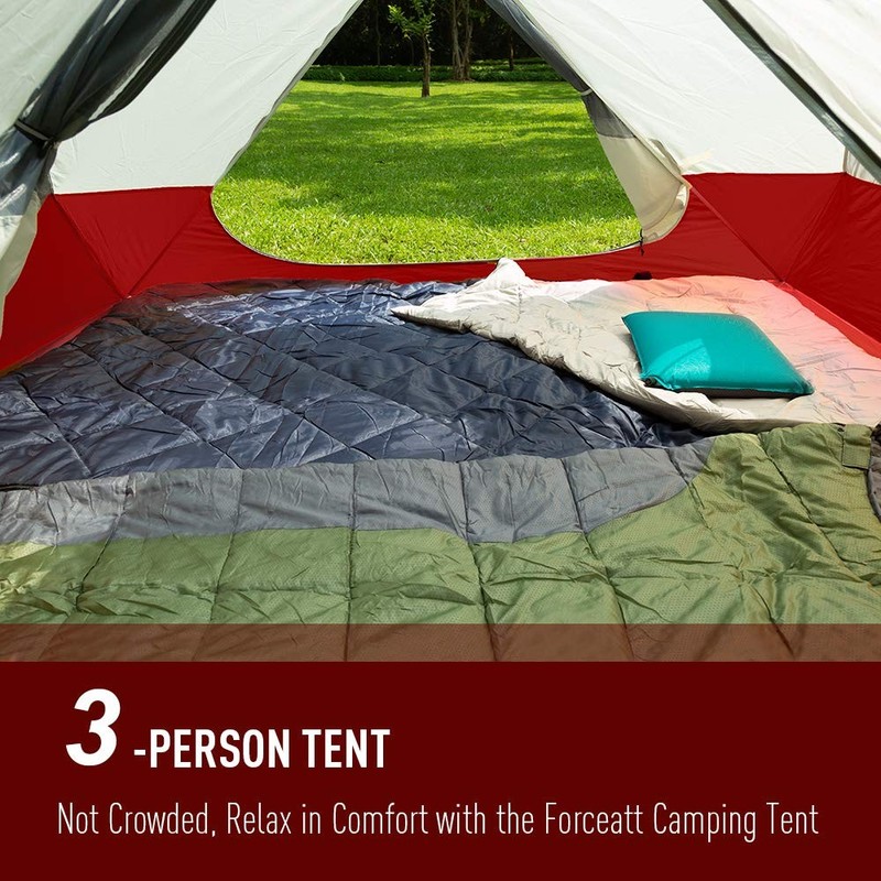 Camping Tent for 3 Persons, Backpacking Tent Waterproof & Windproof, Easy Set... gallery