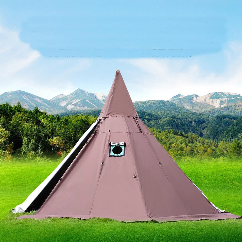 Two Person Winter Tent With Stove Jack Vent Pyramid Teepee For Adults 4 Season gallery