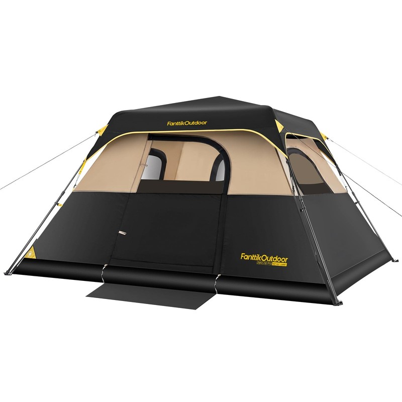 Zeta C6 Pro Camping Tent 6 Person Instant Cabin Tent Setup in 60 Seconds with…