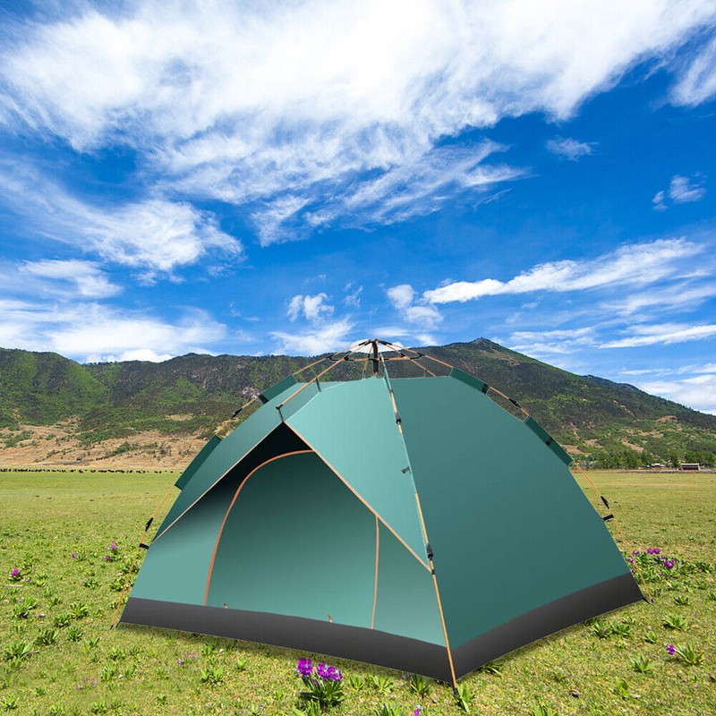 Portable Camping Tent 5 Person Automatic Instant Pop Up Hiking Canopy 4 Season