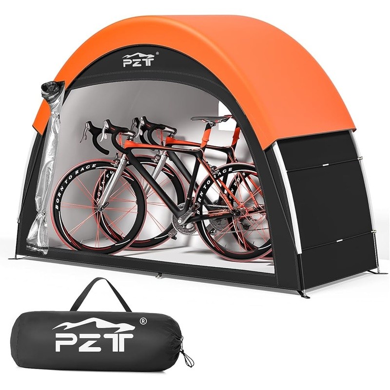 Durable Waterproof Bike Tent W/ Wind Cover & Two-Way Zipper Storage Shed New