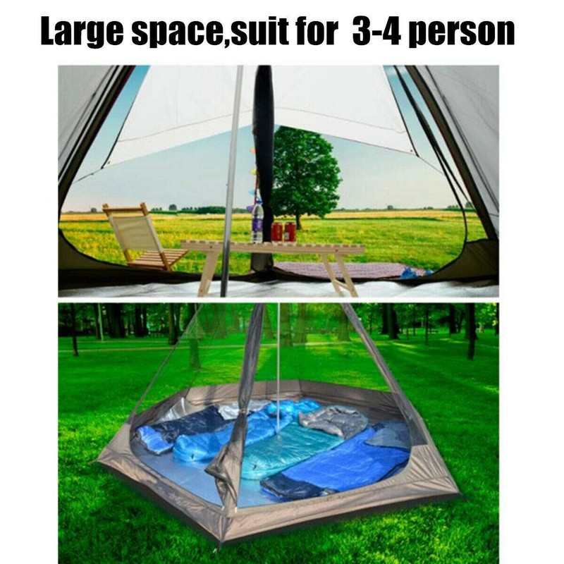 Outdoor 4 Season Double Layers 12FTx10FTx8FT Yurt Tent Camping Teepee Tent Wa... gallery