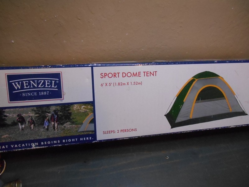 WENZEL 2 MAN SPORT DOME TENT 6×5 CAMPING HIKING FISHING New in Box #36274
