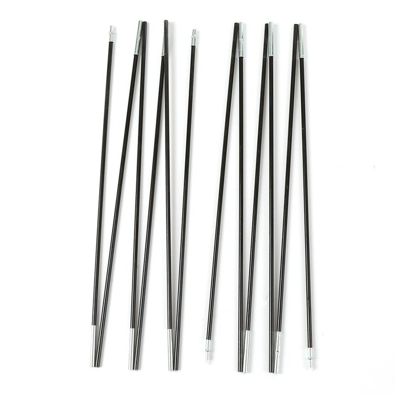 10ft Fiberglass Tent Pole Bars 7mm Diameter for 2 Person Tent Support System