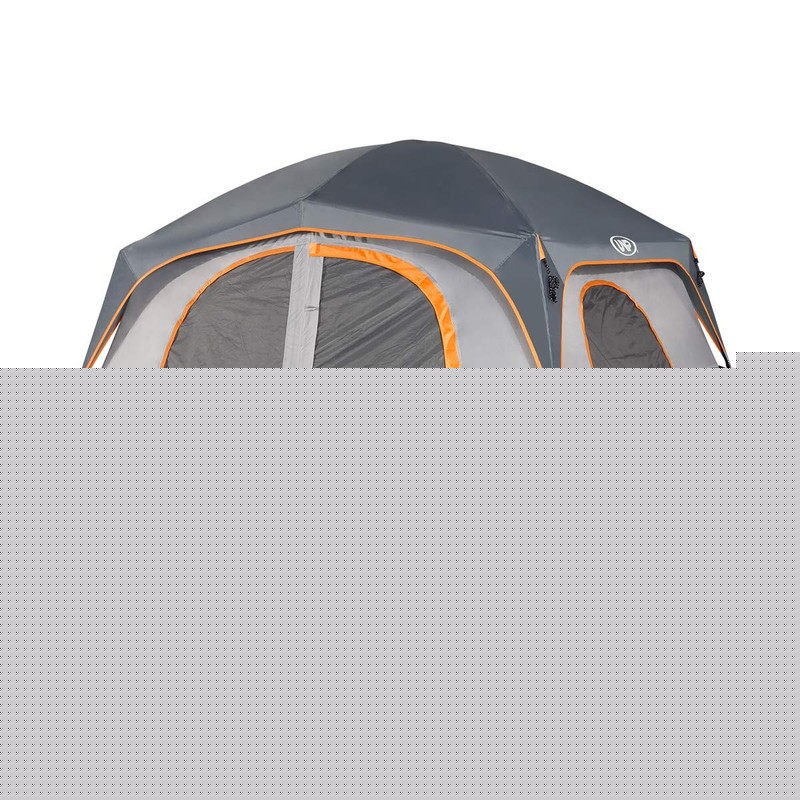 6 Person Waterproof Camping Tent Easy Setup Double Layer Family Tent 10x9ft Gray