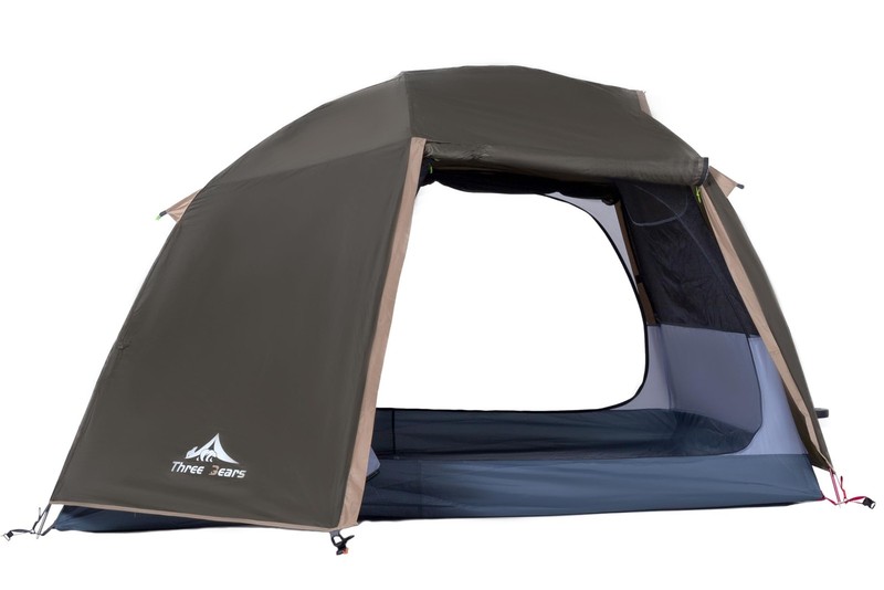 ThreeBears 4-Person Backpacking Tent Shelter, 3000mm Waterproof, Easy Setup, …