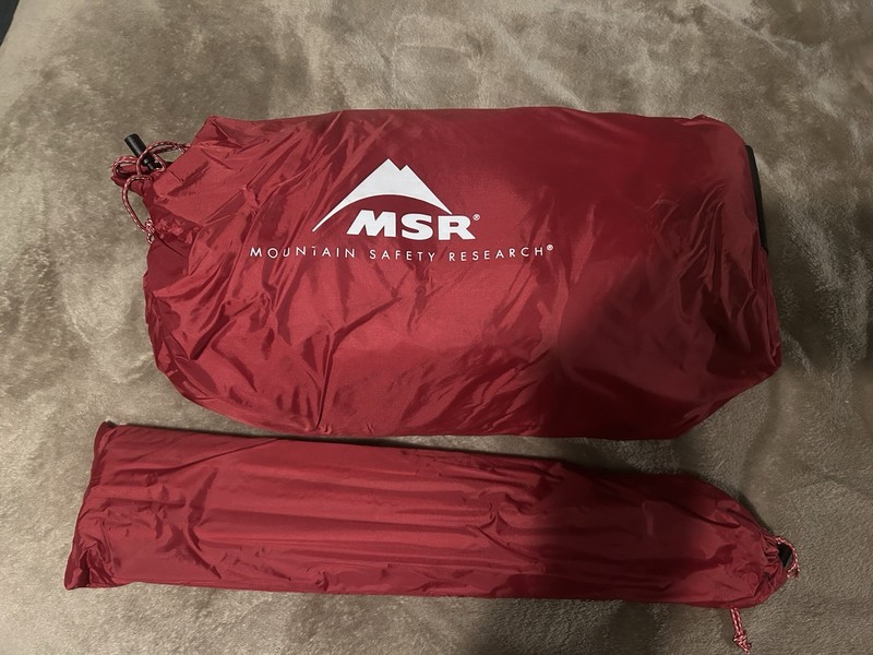NEW MSR ELIXIR 2 TENT RED WITH COVER ( 2 PERSON TENT ) OPEN TO OFFERS