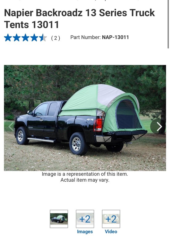 Napier Backroadz 13 Series Truck Tent 13011 – New, Open Box, Green, Never Used
