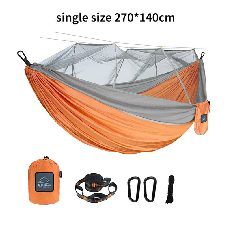 Single and Double Size Nylon Fabric Portable Travel Outdoor Camping Hanging Slee