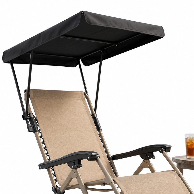 Chair Umbrella with Adjustable Clamp for Beach Chair – Universal Beach Umbrel...