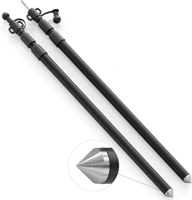 Durable Outdoor Aluminum Telescoping Poles 7.7ft - Non-Slip & Weather-Resistant gallery