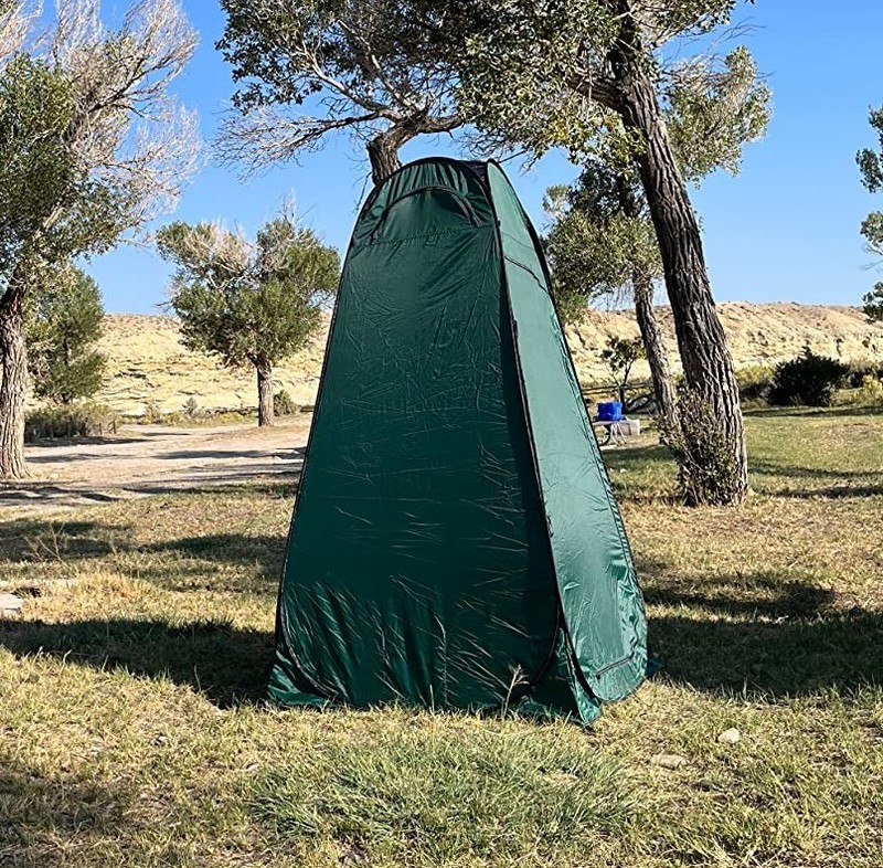 Large Pop-Up Shower Tent Portable Instant Privacy Shelter with Rain Cover & Bag