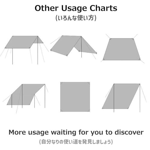 Waterproof Camping Tent Tarp Hammock Rain Fly Footprint Ground Cloth Shelter Sun gallery
